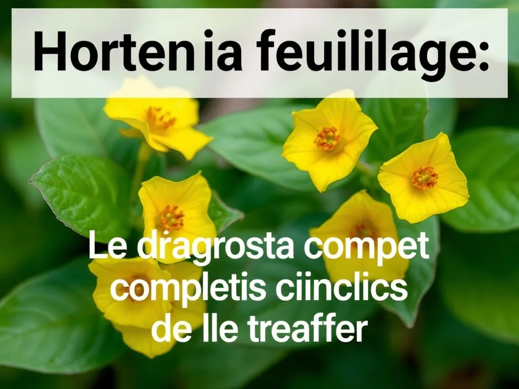 Hortensia feuillage jaune : le diagnostic complet avant de traiter