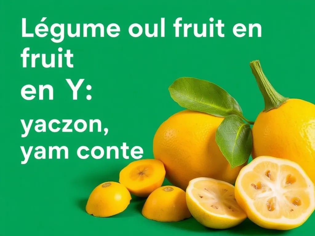 Légume ou fruit en Y : yuzu, yacón, yam, la liste complète
